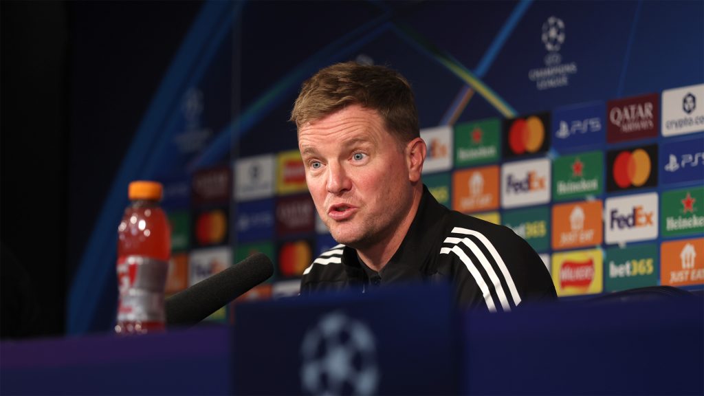 Eddie Howe Champions League Press Conference