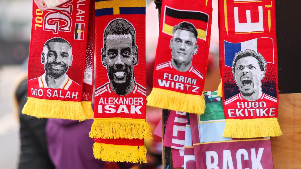 Alexander Isak Liverpool Scarf