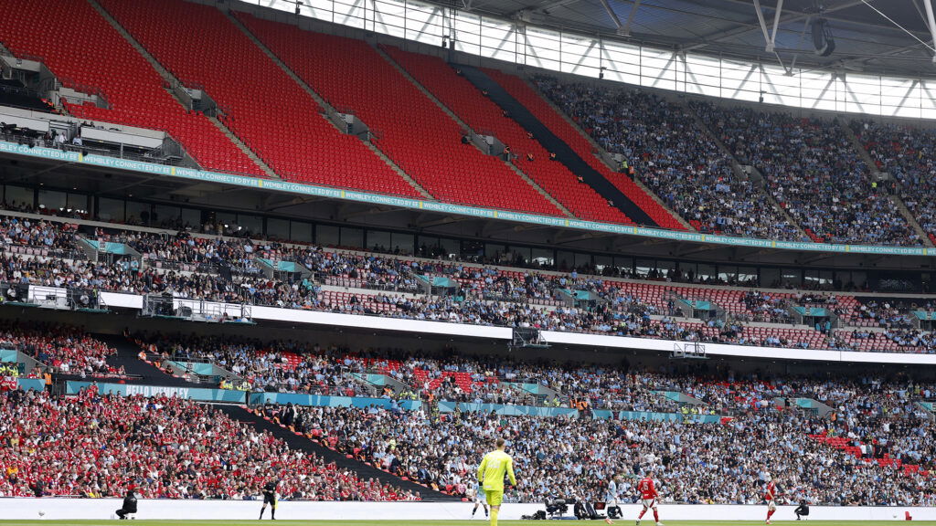 Manchester City Empty Seats Wembley