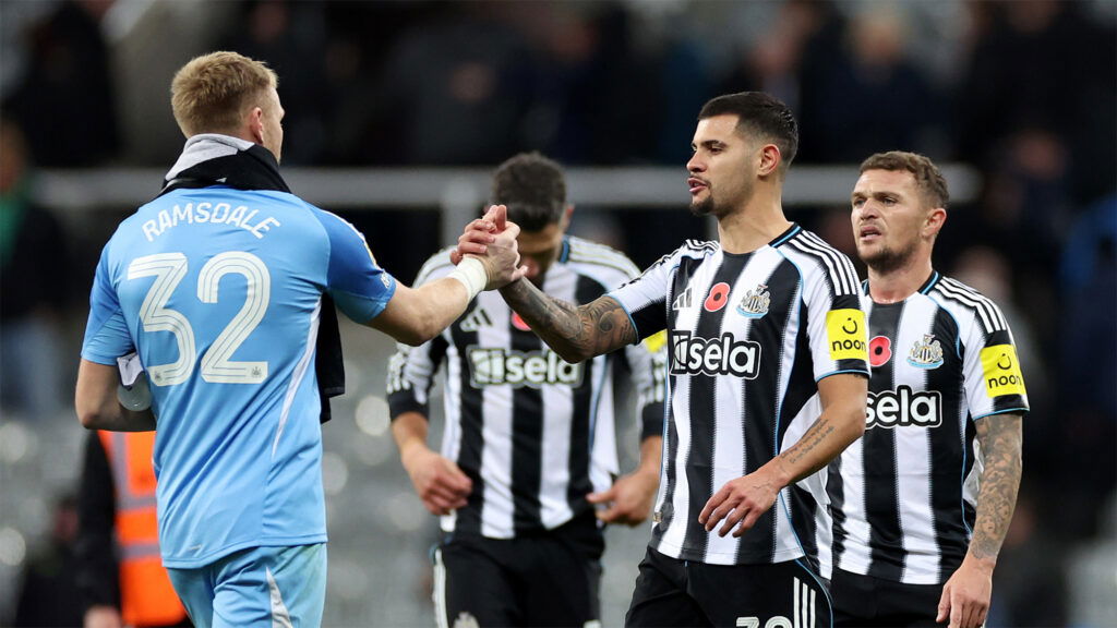 Aaron Ramsdale Bruno Guimaraes Trippier Newcastle United