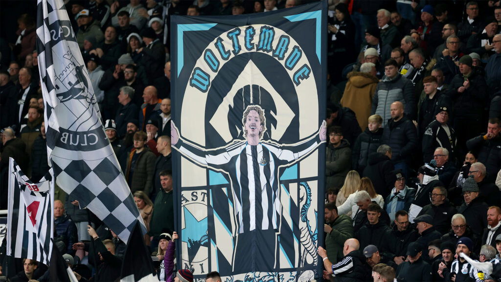 Nick Woltemade Banner Newcastle Fans