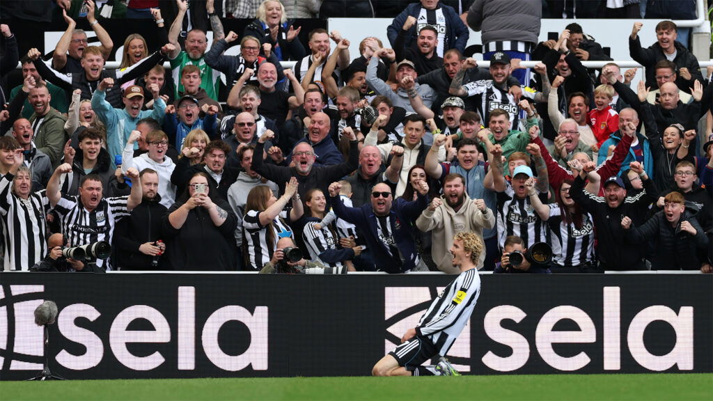 Nick Woltemade Goal Celebration Newcastle United Fans