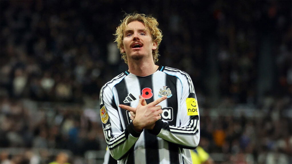 Nick Woltemade W Goal Celebration Newcastle